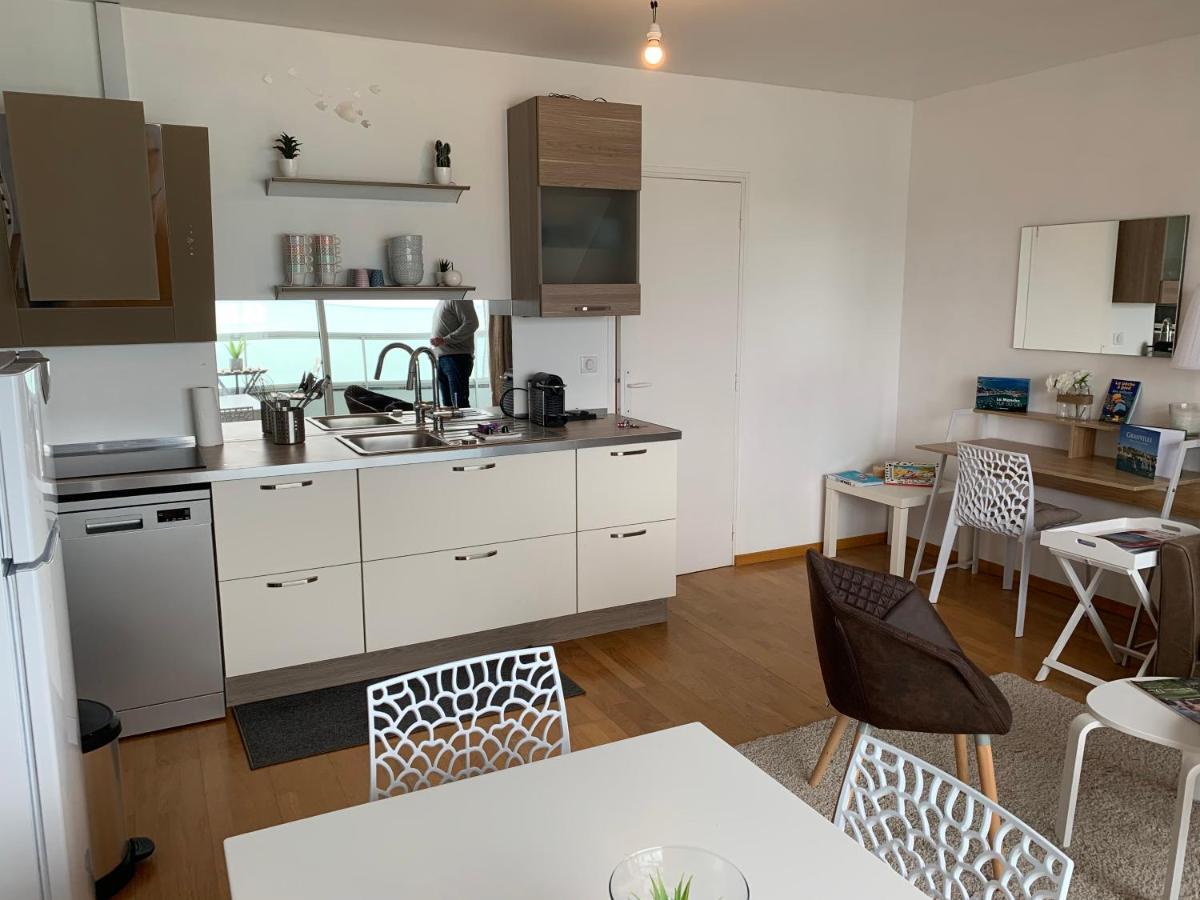 Un Balcon Sur La Mer, Acces Direct A La Plage Granville Exterior foto